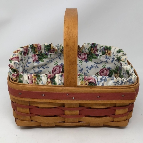 𝅺LONGABERGER 1994 MOTHERS DAY BASKET & cloth liner - Picture 1 of 8